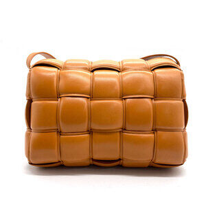Bottega Veneta Bag Crossbody Cassette Lambskin Shoulder Brown Padded